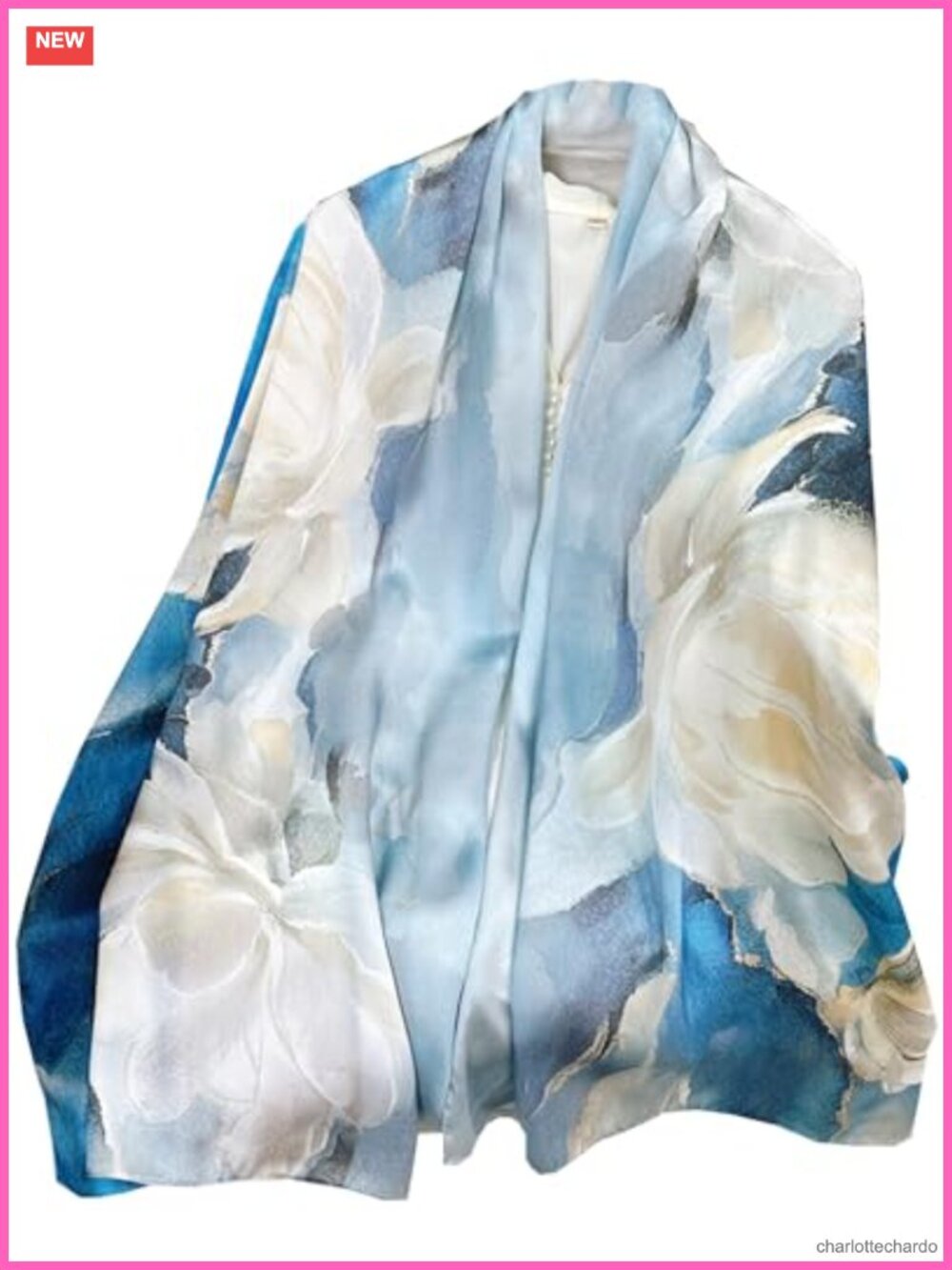 Women's Long Silk Scarf Shawl Wrap Lightweight Polyester Dressy